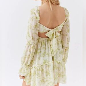 UO Lannette Long Sleeve Mini Dress